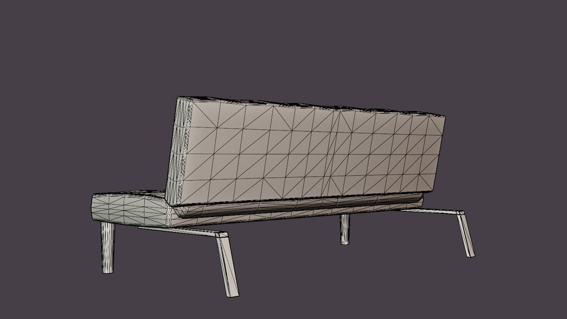 3D Aurora Sofa Bed - TurboSquid 2215436