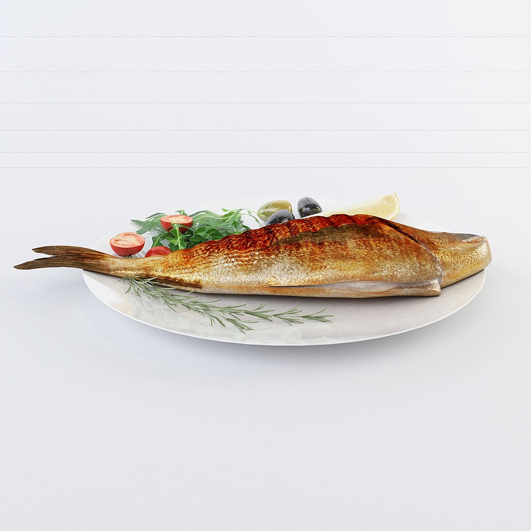 Cooked Fish 3D - TurboSquid 1162515