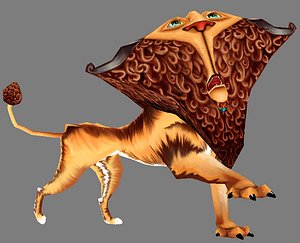 3d lion model