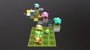 stylised toon pack 3D model