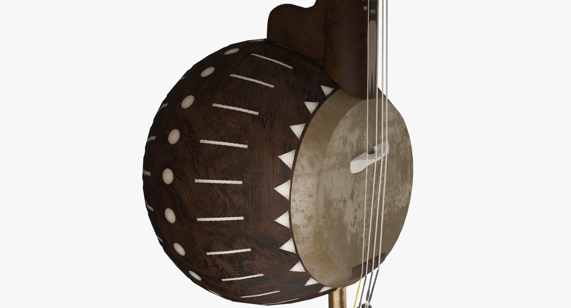 3d Kamancheh Iranian Instrument