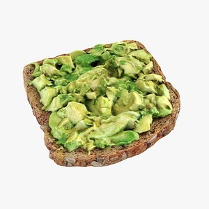Avocado Toast 3D model