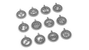 Jewelry pendants in the form of zodiac signs 3D print model