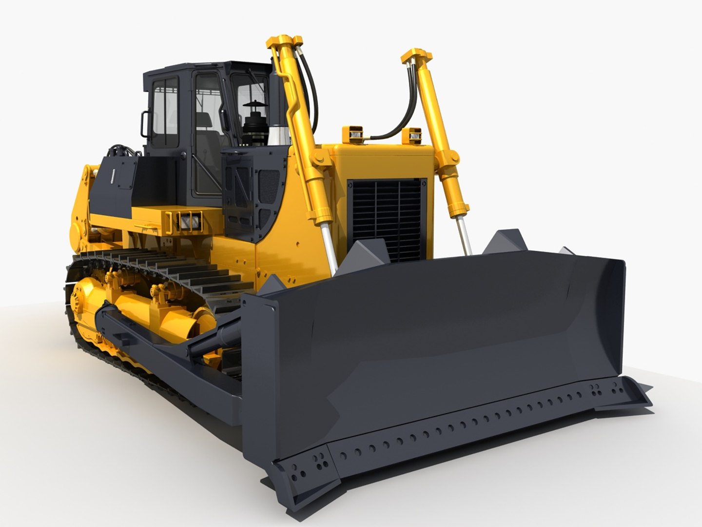 Wheel Loader Bulldoze 3D Model - TurboSquid 1236226