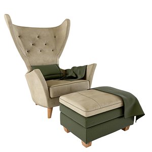 3D classic armchair