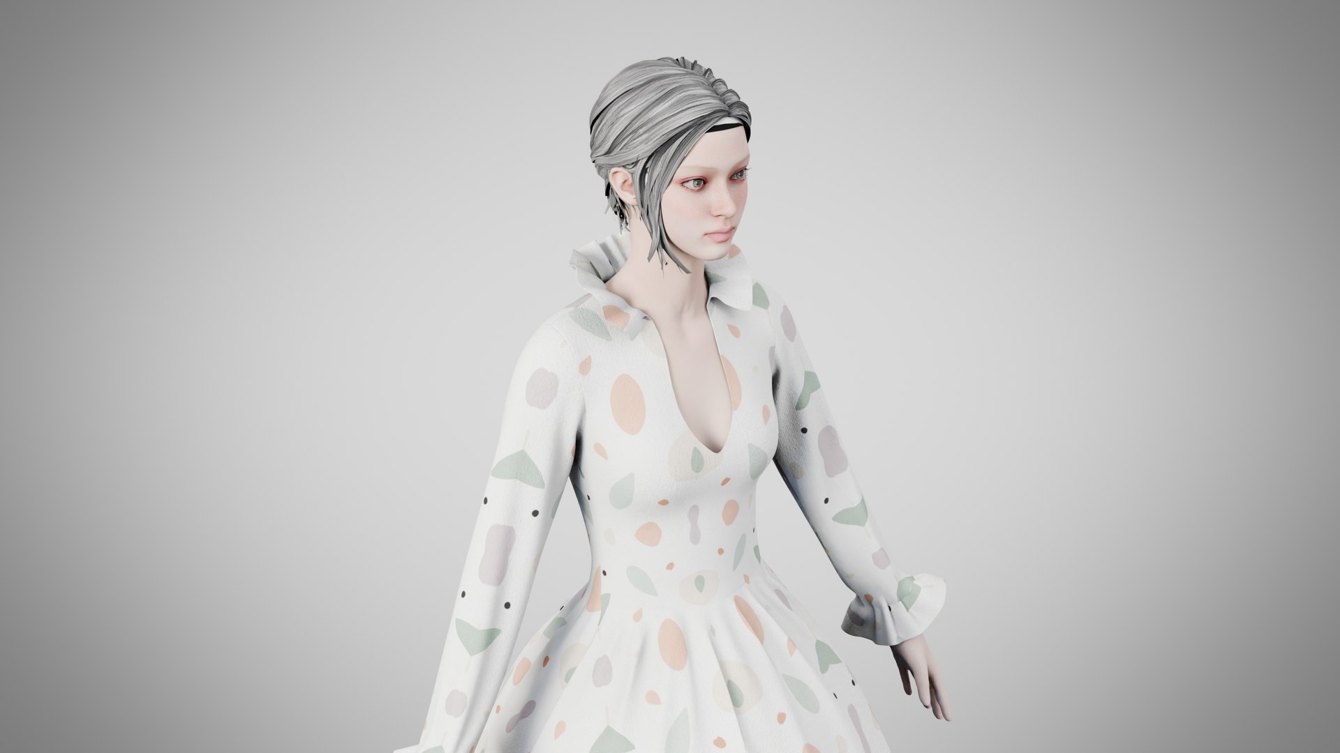 3D Dress 30 Abstract Pebble Repeat - TurboSquid 2487418