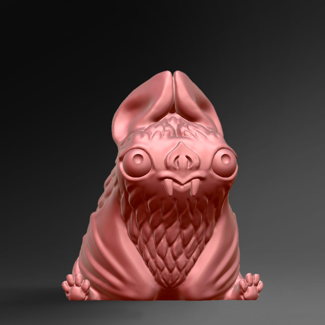 3D Printed Funny Vampire Bat 3D - TurboSquid 1976327