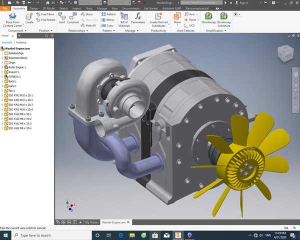 3D model engine rotary wankel - TurboSquid 1546048