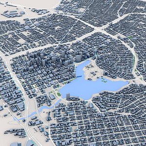 3D model Oakland City California