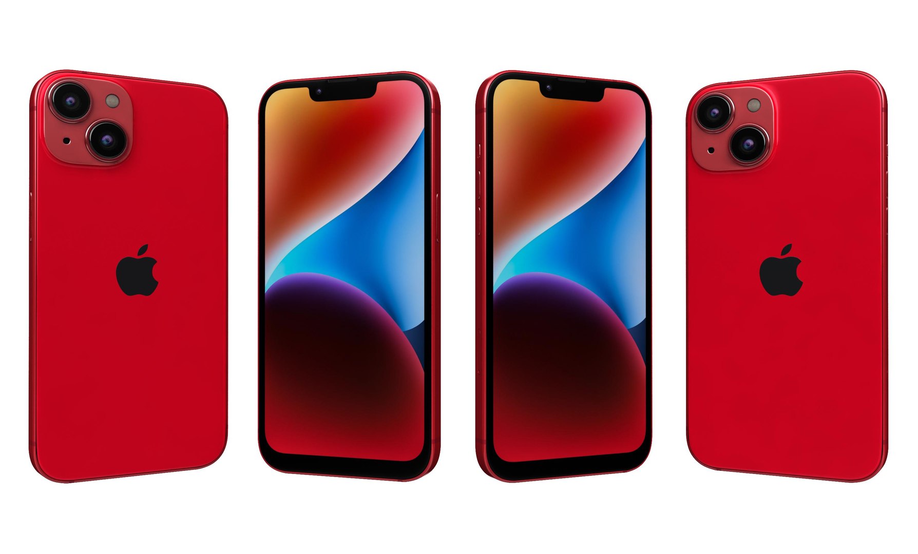 3D Apple IPhone 14 Red Model - TurboSquid 1961898