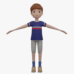 3D model cartoon boy3