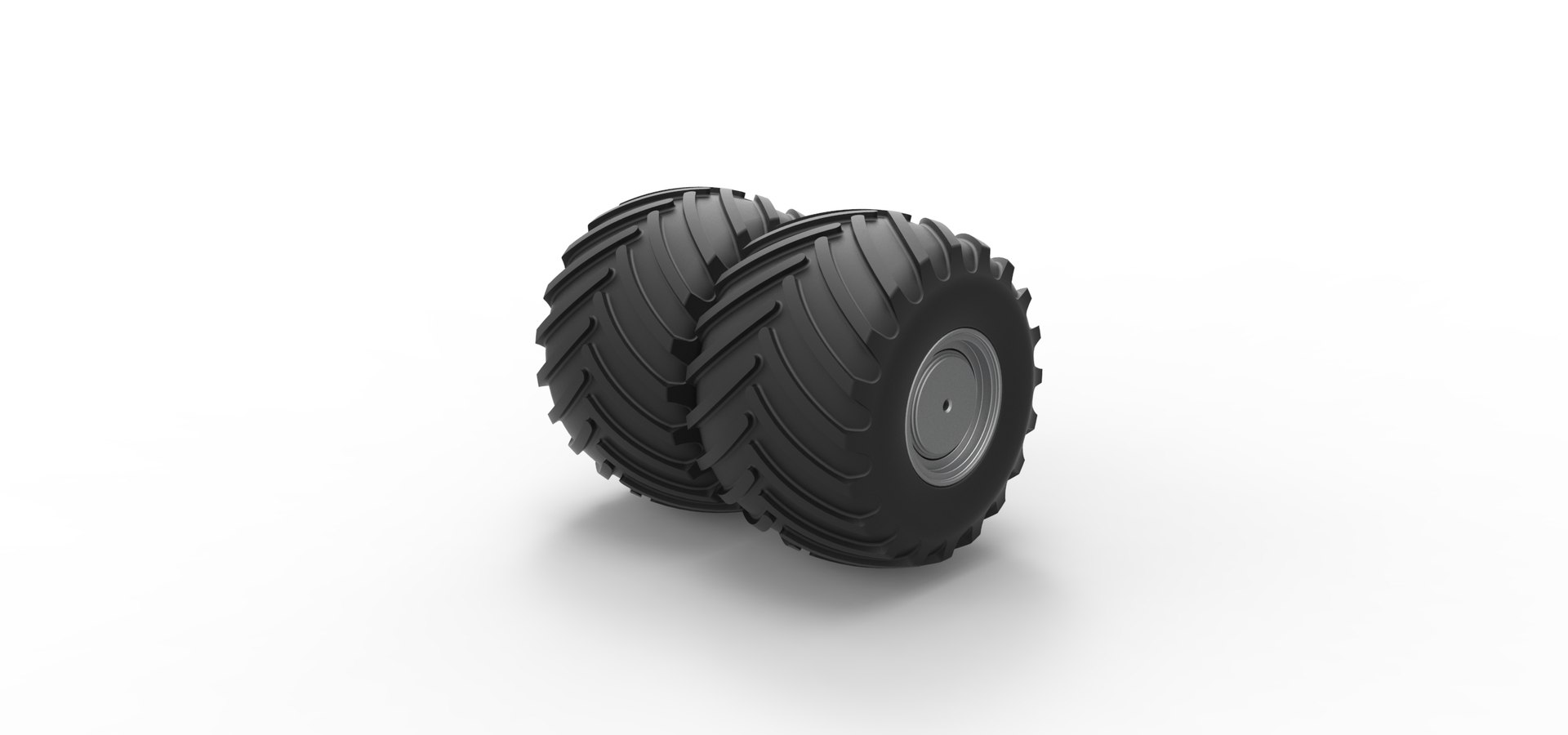 Diecast Double Wheel Of Tractor Scale 1 To 25 3D Model TurboSquid 2112897