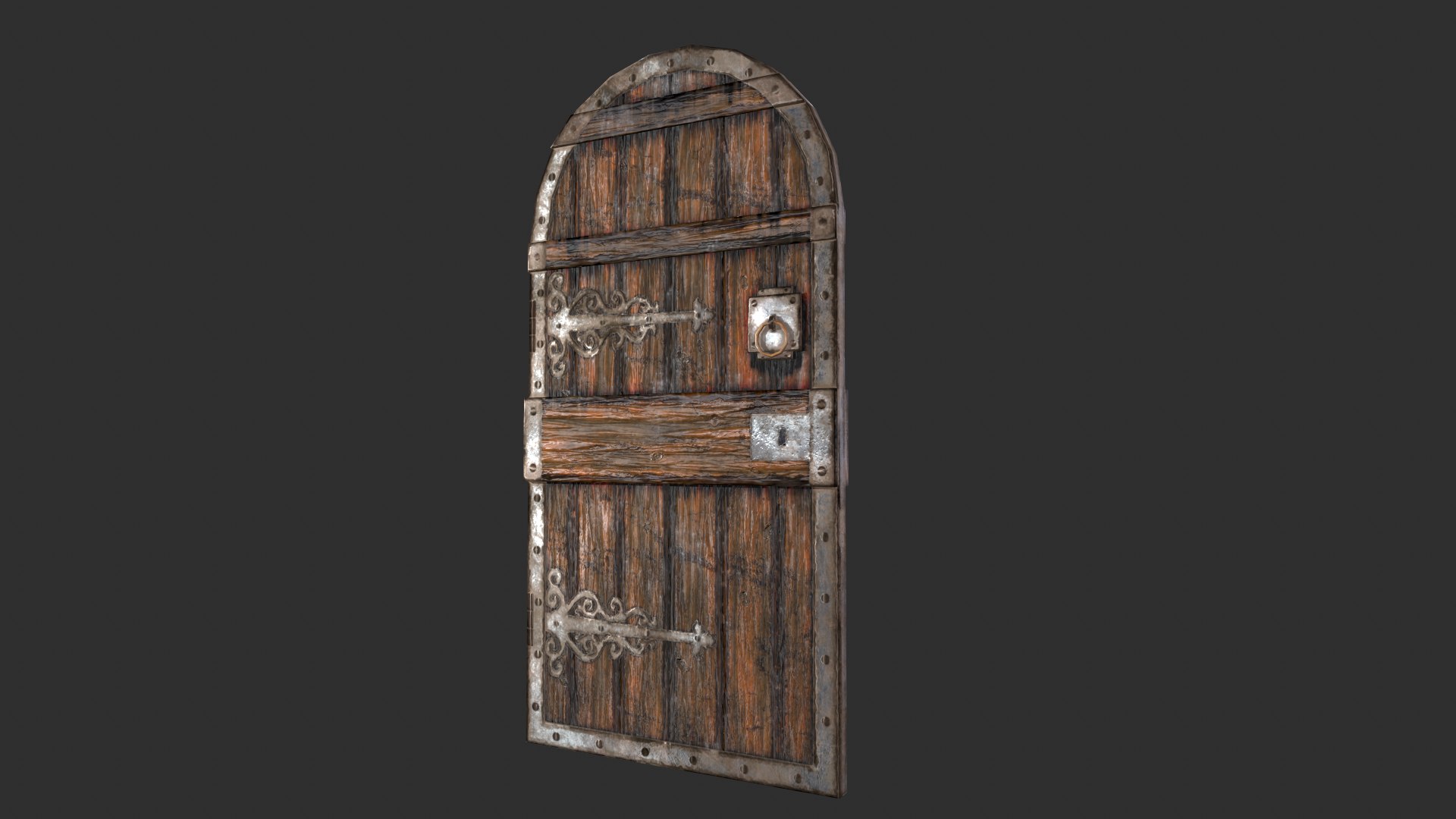 Medieval Castle Door 1 - Dungeon Door - PBR 4k Low Poly model https://p.turbosquid.com/ts-thumb/tM/ysPKaQ/rz/tbrender/png/1639171610/1920x1080/fit_q87/81354016adc67178337ec2cde70859f0c42e4eda/tbrender.jpg