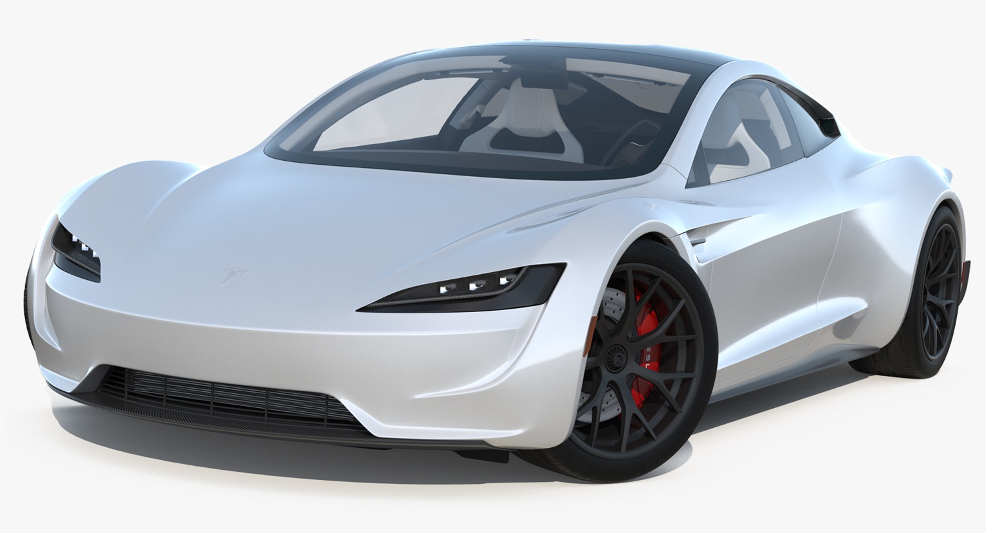Tesla Roadster Rigged 3D Model 3D model preview