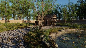 Abandoned Cabin Scene
