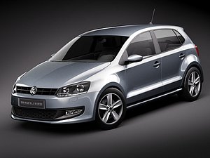 volkswagen polo v 5 3d model