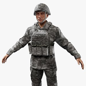 Us Soldier ACU 3D Model - TurboSquid 1962320