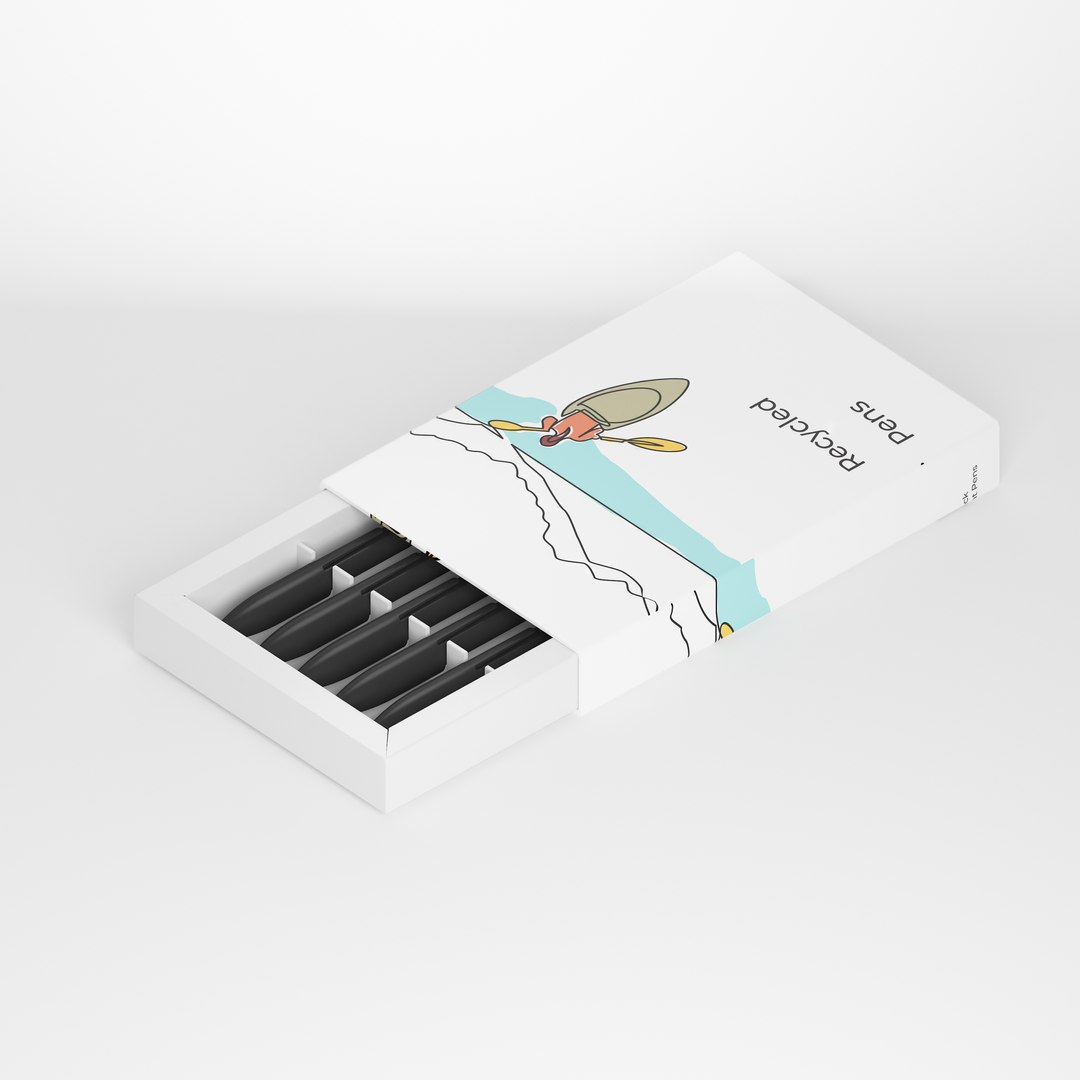 Pen And Box - 3D Model Ready To Render Inside 3dsMax And Vray Model ...