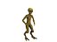 3D alien blender animate model