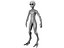 3D alien blender animate model