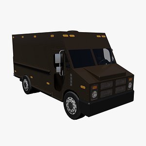 Brown Delivery Truck