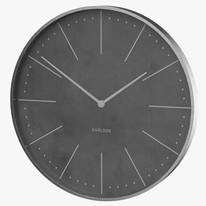 3D model clock wall karlson