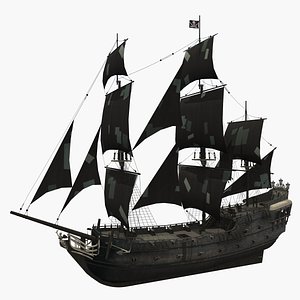 3D Pirate Galleon model