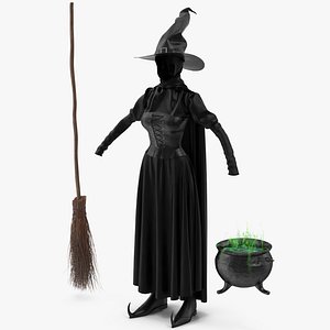 3D model Witch Costume 4