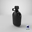 Plastic Water Canteen 3D Model