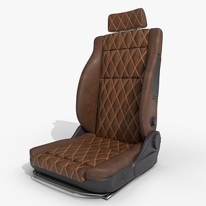 3D leather car seat 1 model