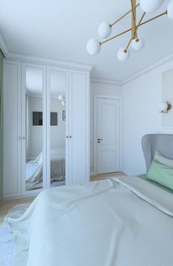 3D bedroom interior