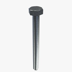 hex bolt m6x65 3D model