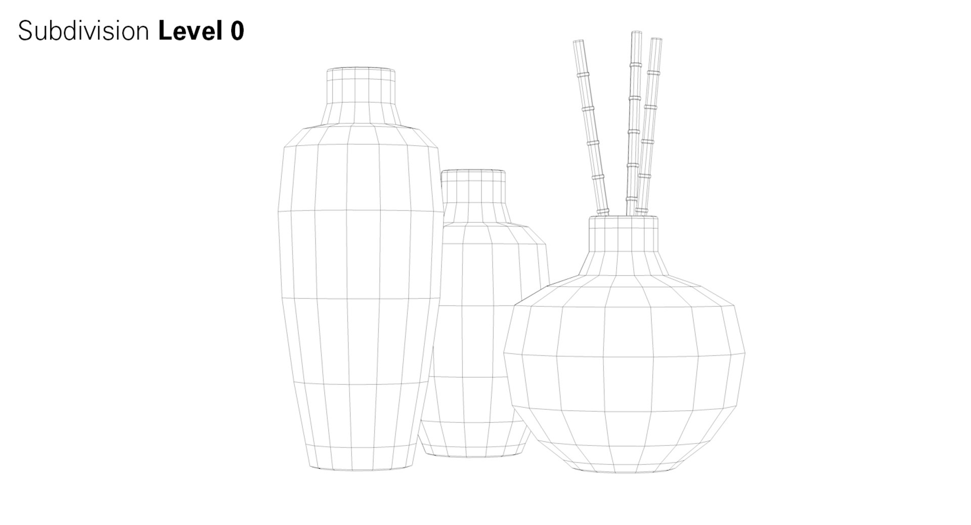 3d Set Burnt Umber Vases Model Turbosquid 1416359