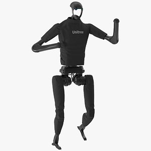 Unitree H1 Humanoid Robot Rigged for Cinema 4D 3D model