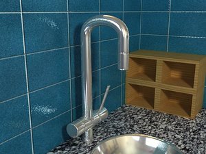 3ds max design water tap