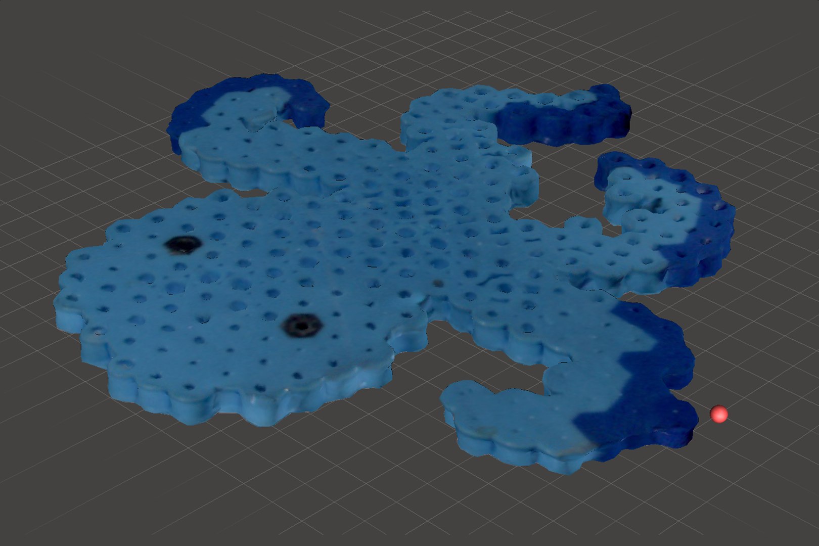 3D Small Blue Craft Octopus Model - TurboSquid 2357342