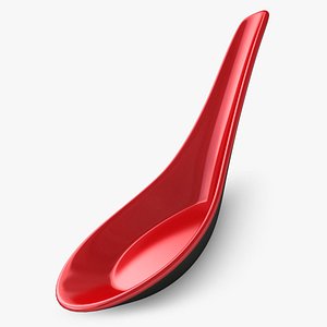 3d realistic chinese spoon 2 model