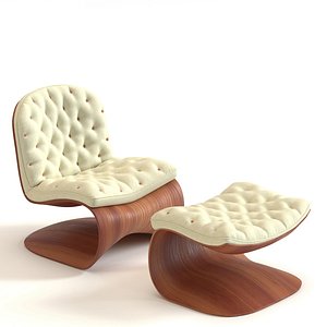 Sofa chair with footrest