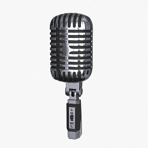Microphone Vintage 3D model