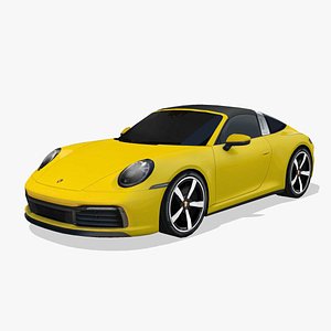 3D Porsche 911 Targa 992 2020