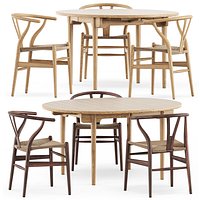 CH24 chair and CH337 table