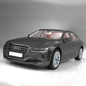 Audi A8 2014 Rigged Lowpoly