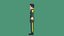 Personnage masculin de dessin animé minimaliste