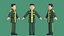 Personnage masculin de dessin animé minimaliste