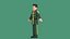 Personnage masculin de dessin animé minimaliste