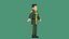 Personnage masculin de dessin animé minimaliste