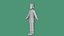 Personnage masculin de dessin animé minimaliste