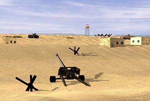 3ds max war scene