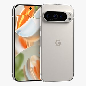 Google Pixel 9 Pro Porcelain 3D model