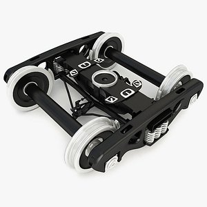 freight bogie 3d dwg